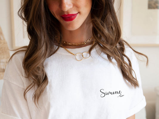 JGA T-Shirts mit Blumen Personalisiert und Minimalistisch - Braut Crew Shop