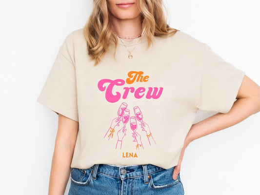 Neon JGA T-Shirt personalisiert – Bunter Look für Brautcrew - Braut Crew Shop