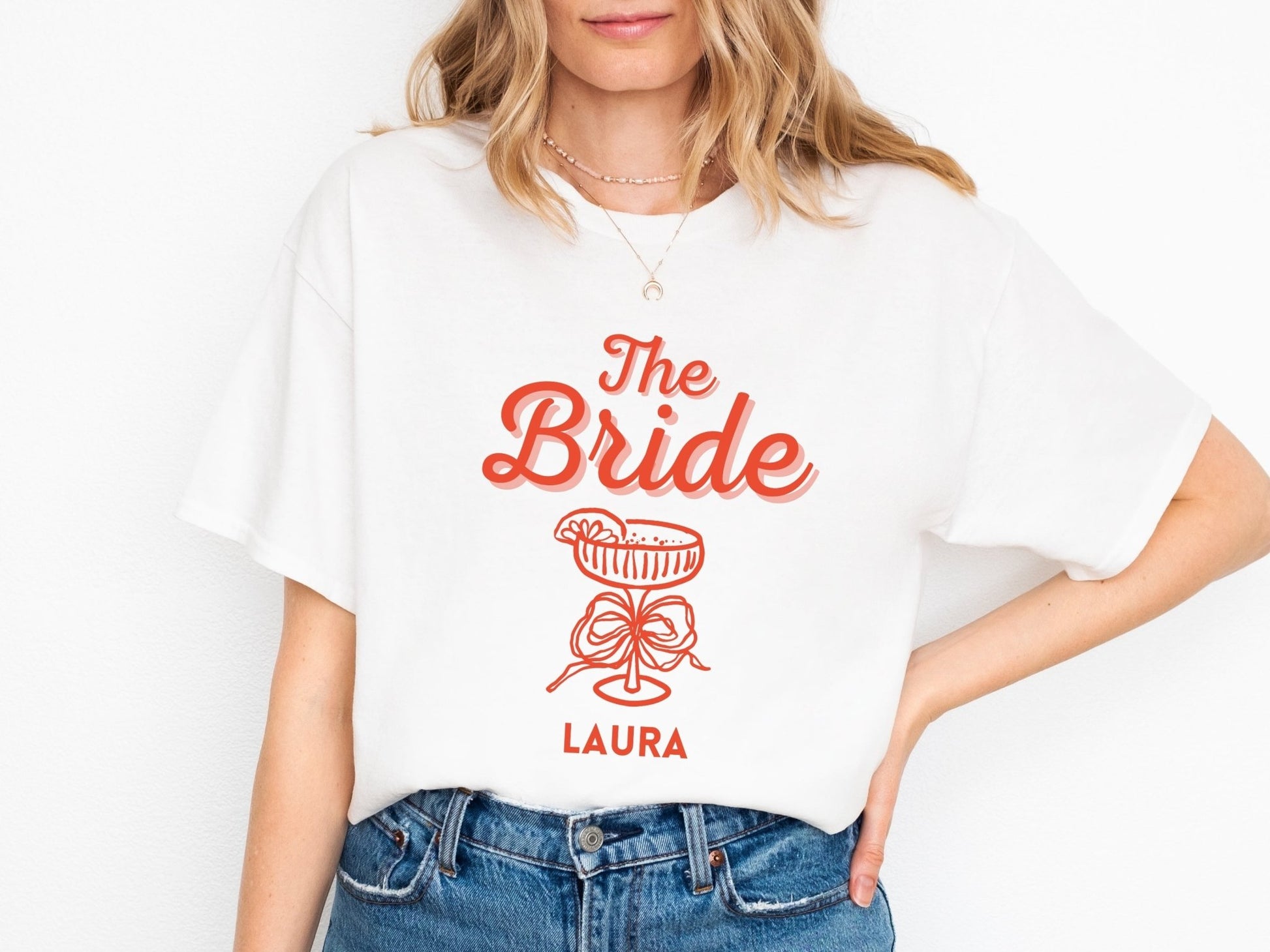Coquette JGA T-Shirts personalisiert für die Brautcrew - Braut Crew Shop