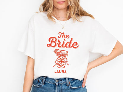 Coquette JGA T-Shirts personalisiert für die Brautcrew - Braut Crew Shop