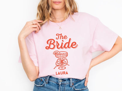 Coquette JGA T-Shirts personalisiert für die Brautcrew - Braut Crew Shop