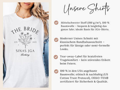 Euer individuelles JGA Shirt für die Strandreise - Braut Crew Shop