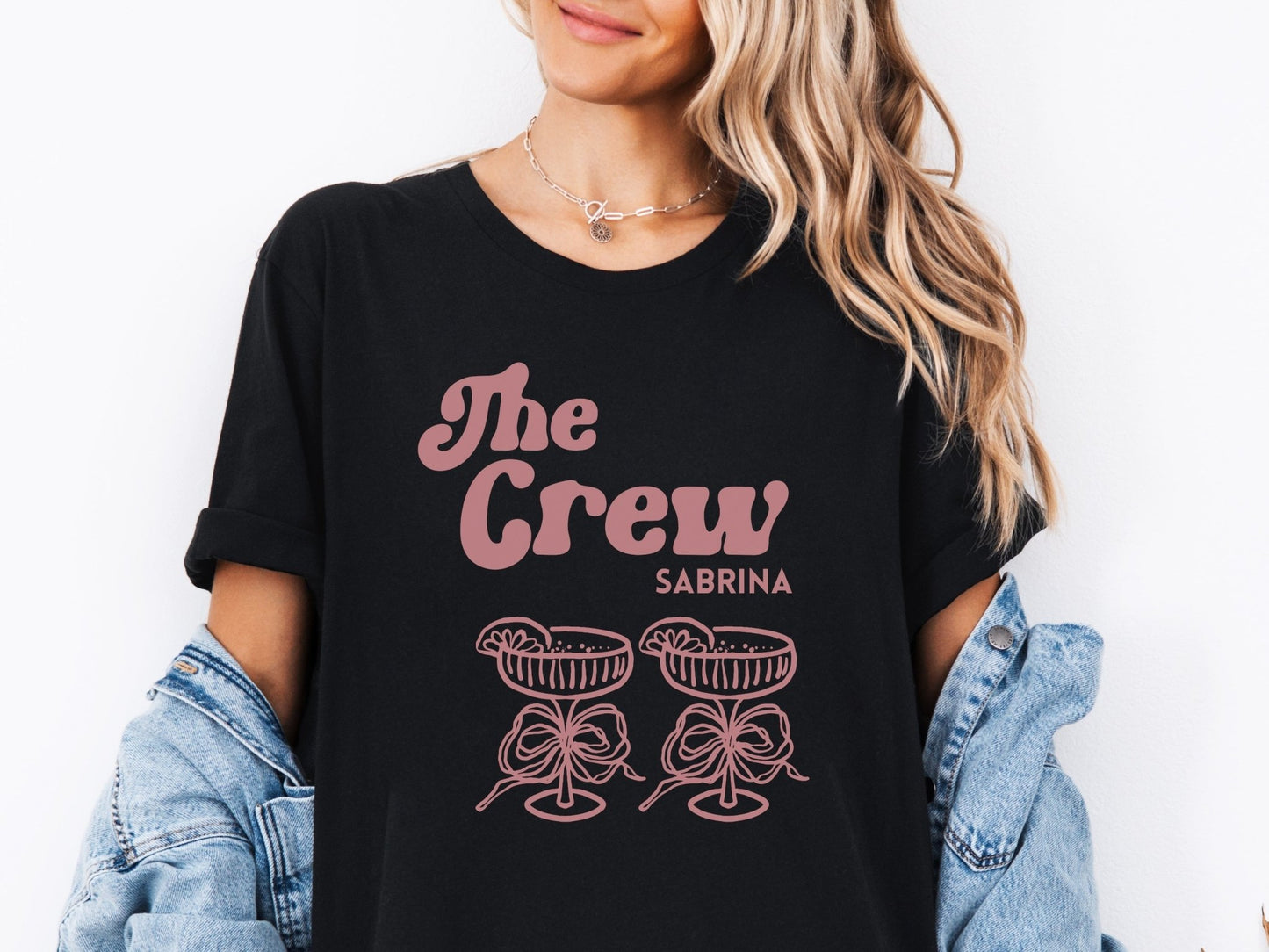 Groovy JGA Shirt personalisiert – Retro Brautcrew T-Shirt - Braut Crew Shop