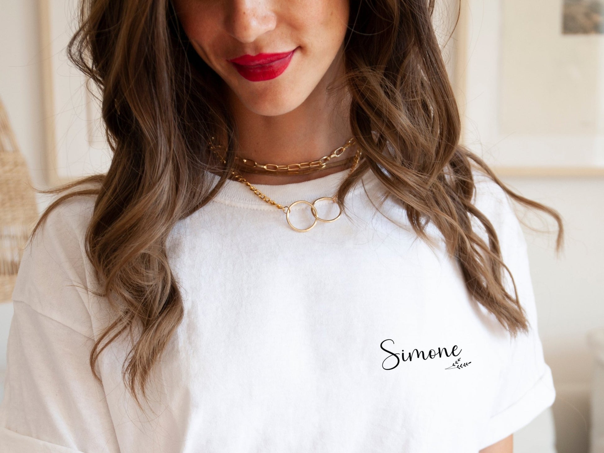 JGA T-Shirts mit Blumen Personalisiert und Minimalistisch - Braut Crew Shop