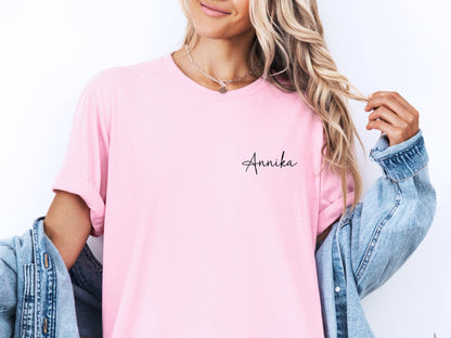 JGA T-Shirts mit Blumenkranz personalisiert für Braut und Crew - Braut Crew Shop