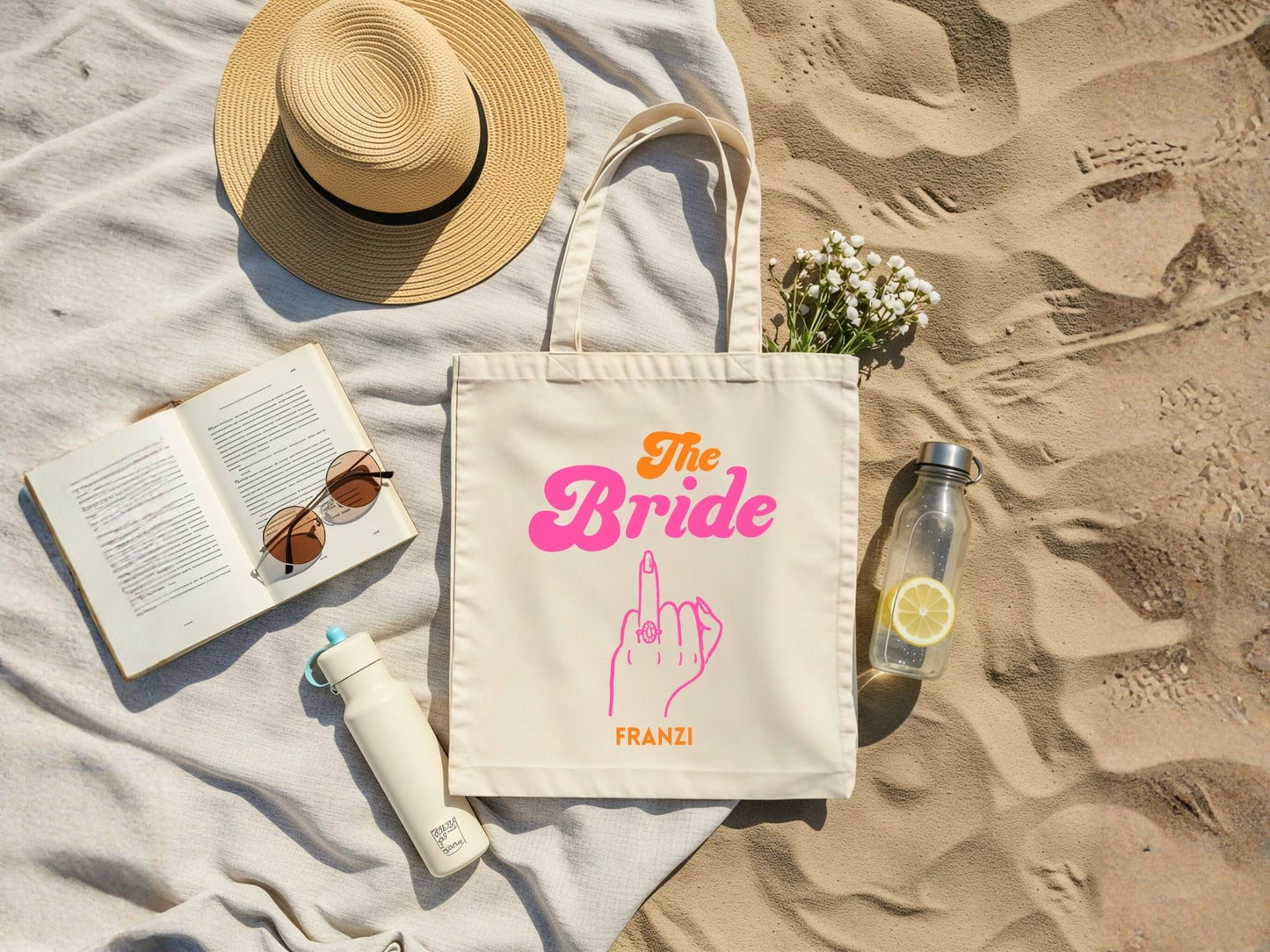 Neon JGA Tasche personalisiert für Braut & Crew - Braut Crew Shop