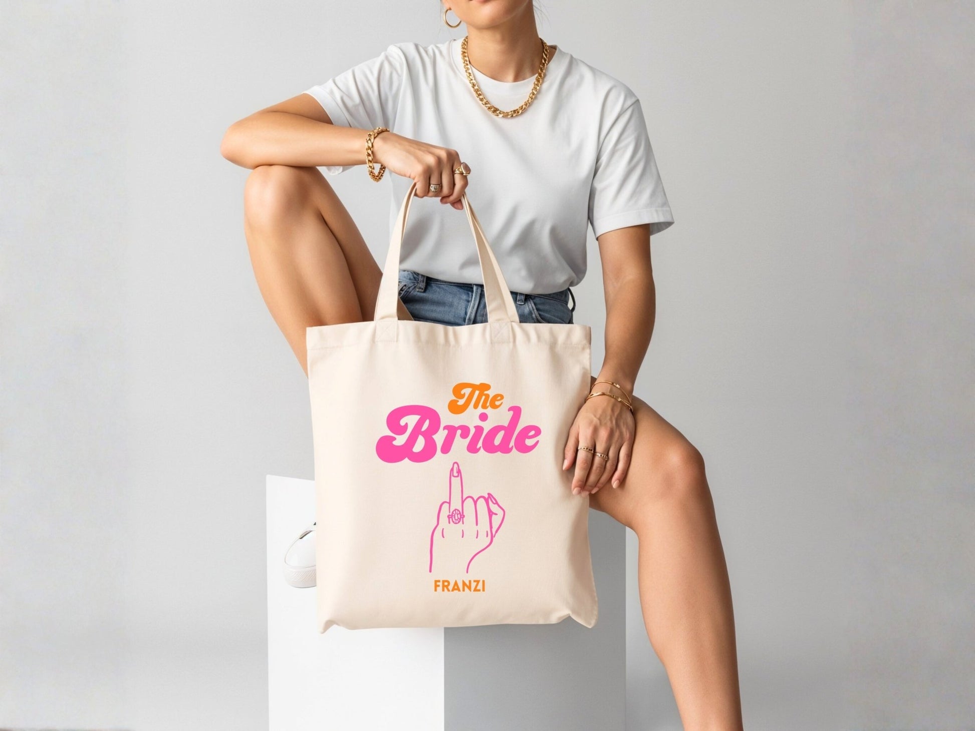 Neon JGA Tasche personalisiert für Braut & Crew - Braut Crew Shop