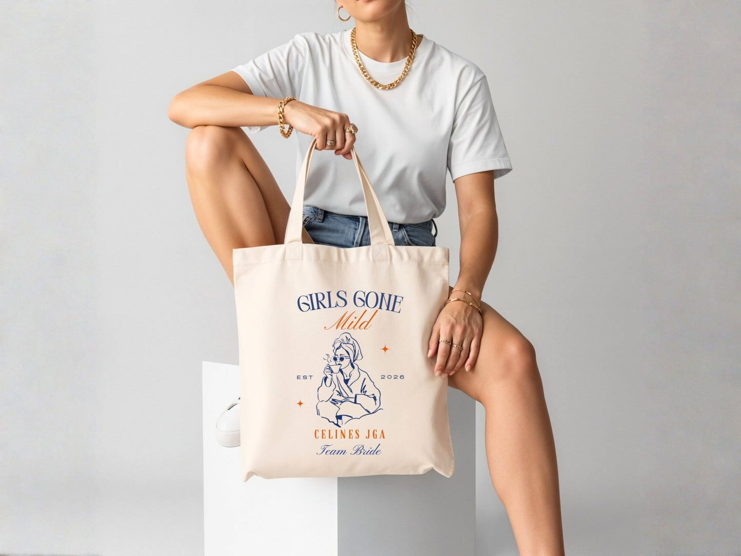 Personalisierte Taschen für JGA Wellness - Braut Crew Shop