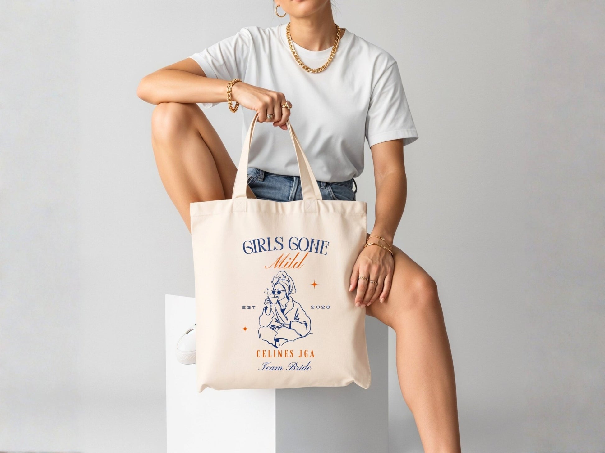 Personalisierte Taschen für JGA Wellness - Braut Crew Shop