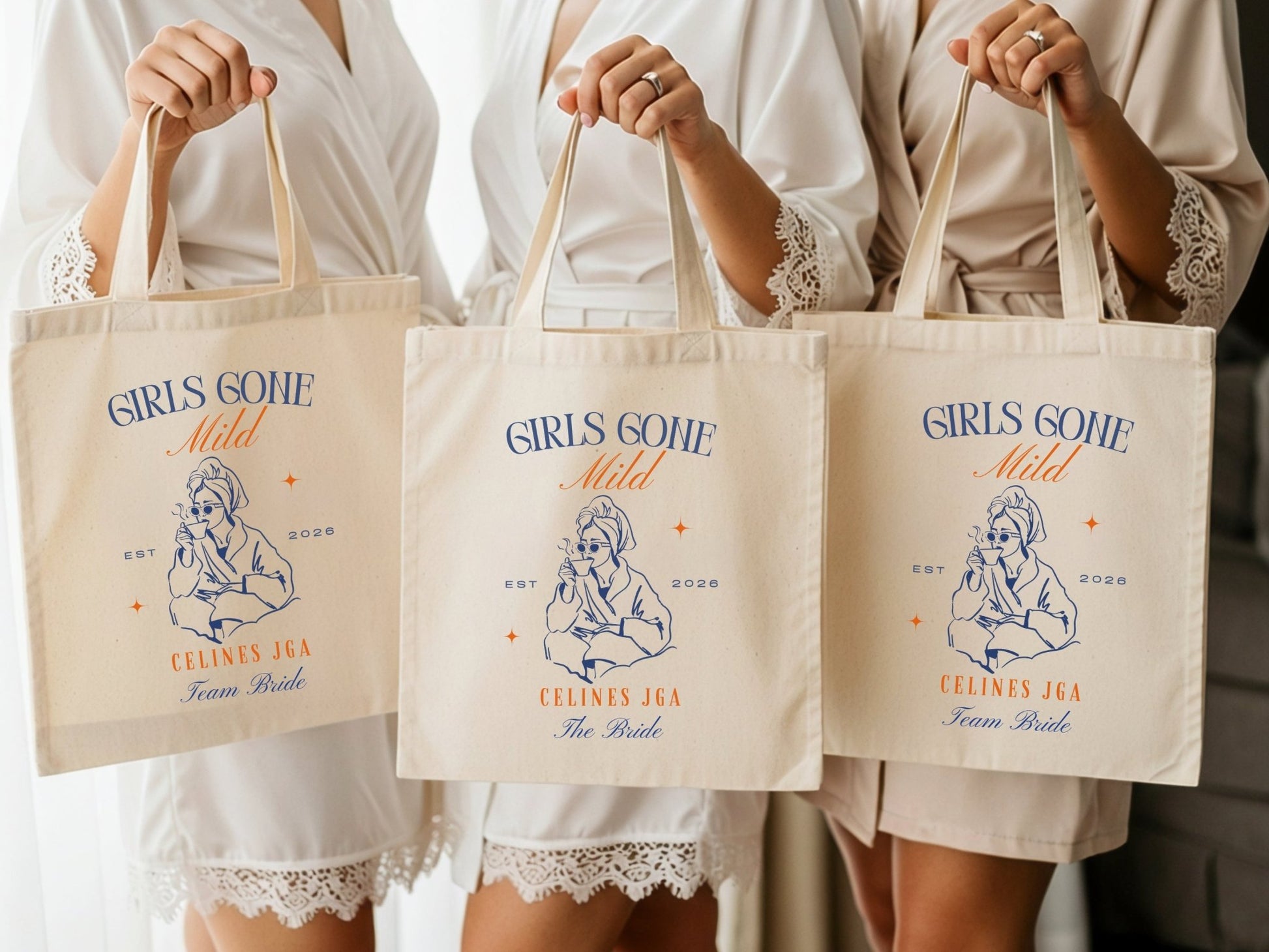 Personalisierte Taschen für JGA Wellness - Braut Crew Shop