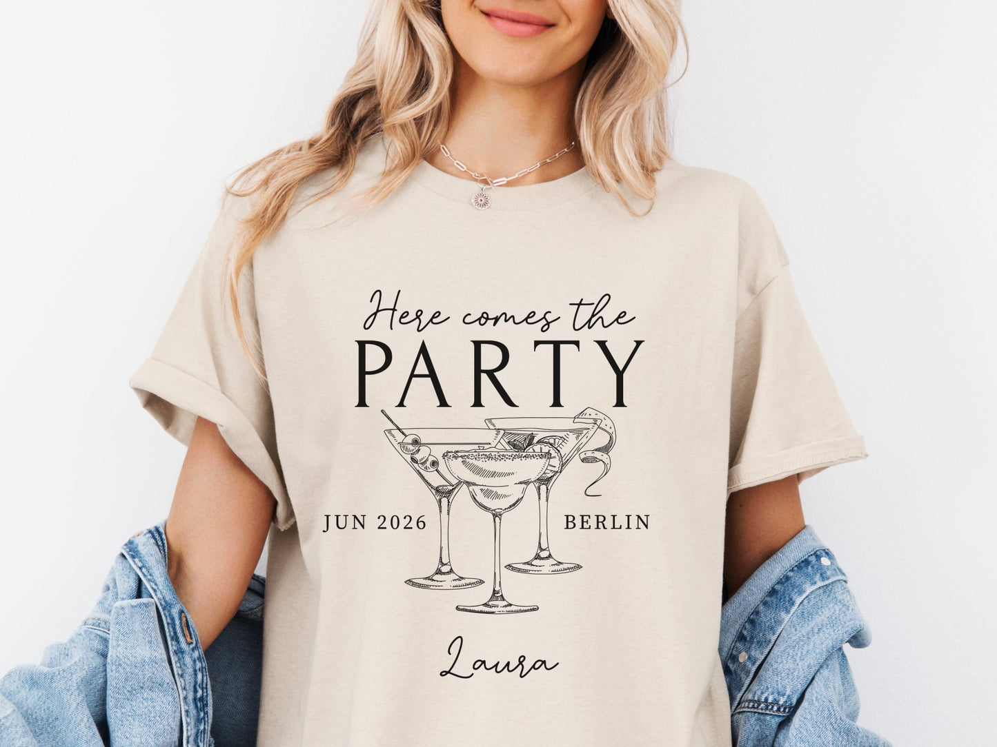 Personalisiertes JGA Shirt für Braut und Crew - Braut Crew Shop
