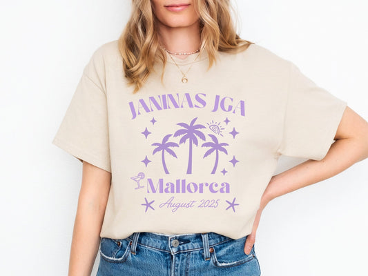 Personalisiertes JGA Shirt für die Strandreise - Braut Crew Shop