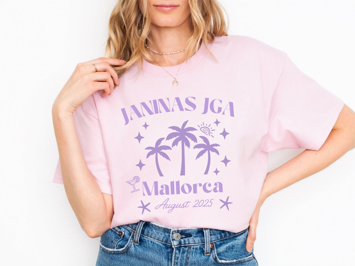 Personalisiertes JGA Shirt für die Strandreise - Braut Crew Shop