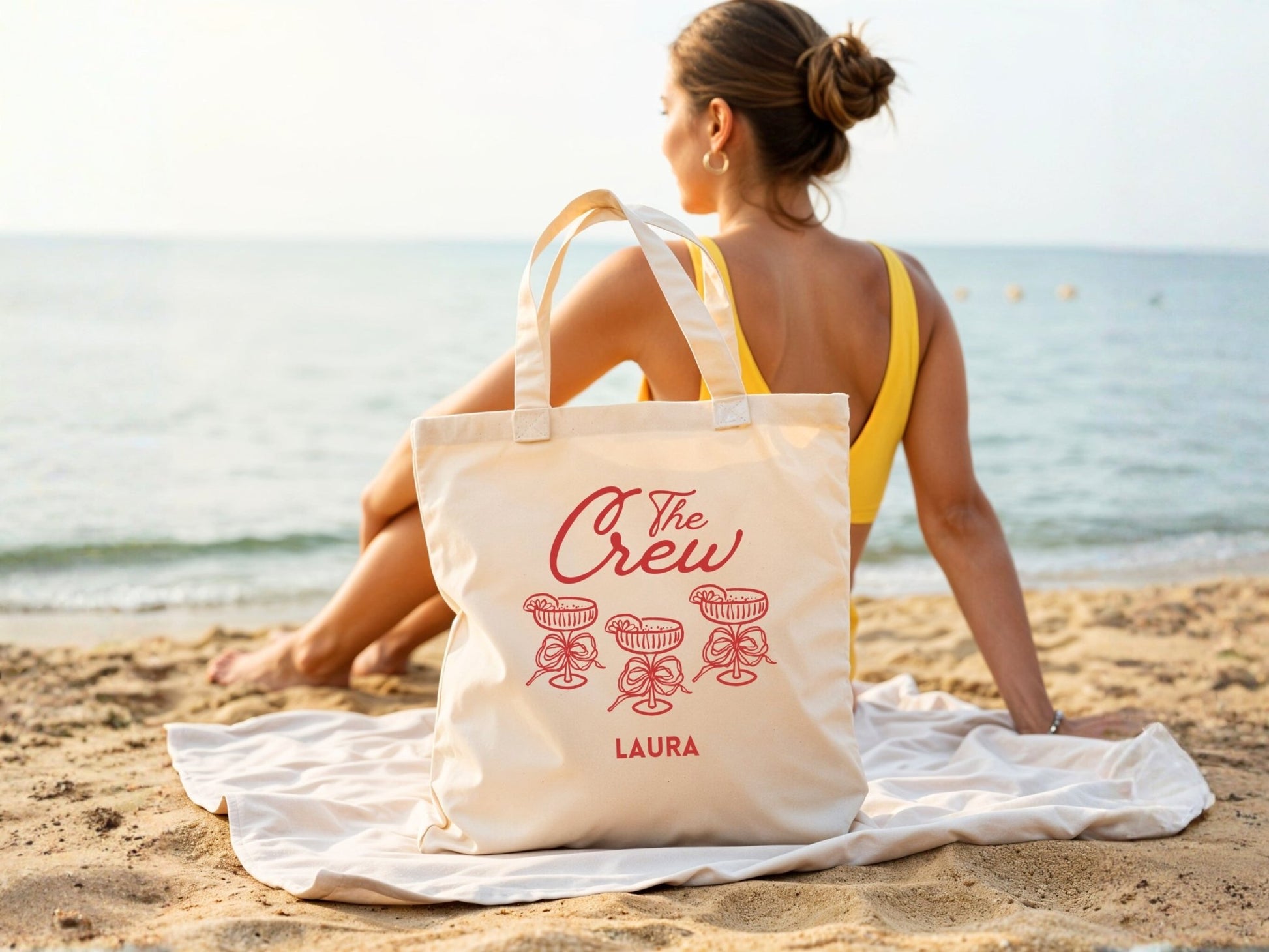 Vintage JGA Tasche personalisiert für Braut und Crew - Braut Crew Shop