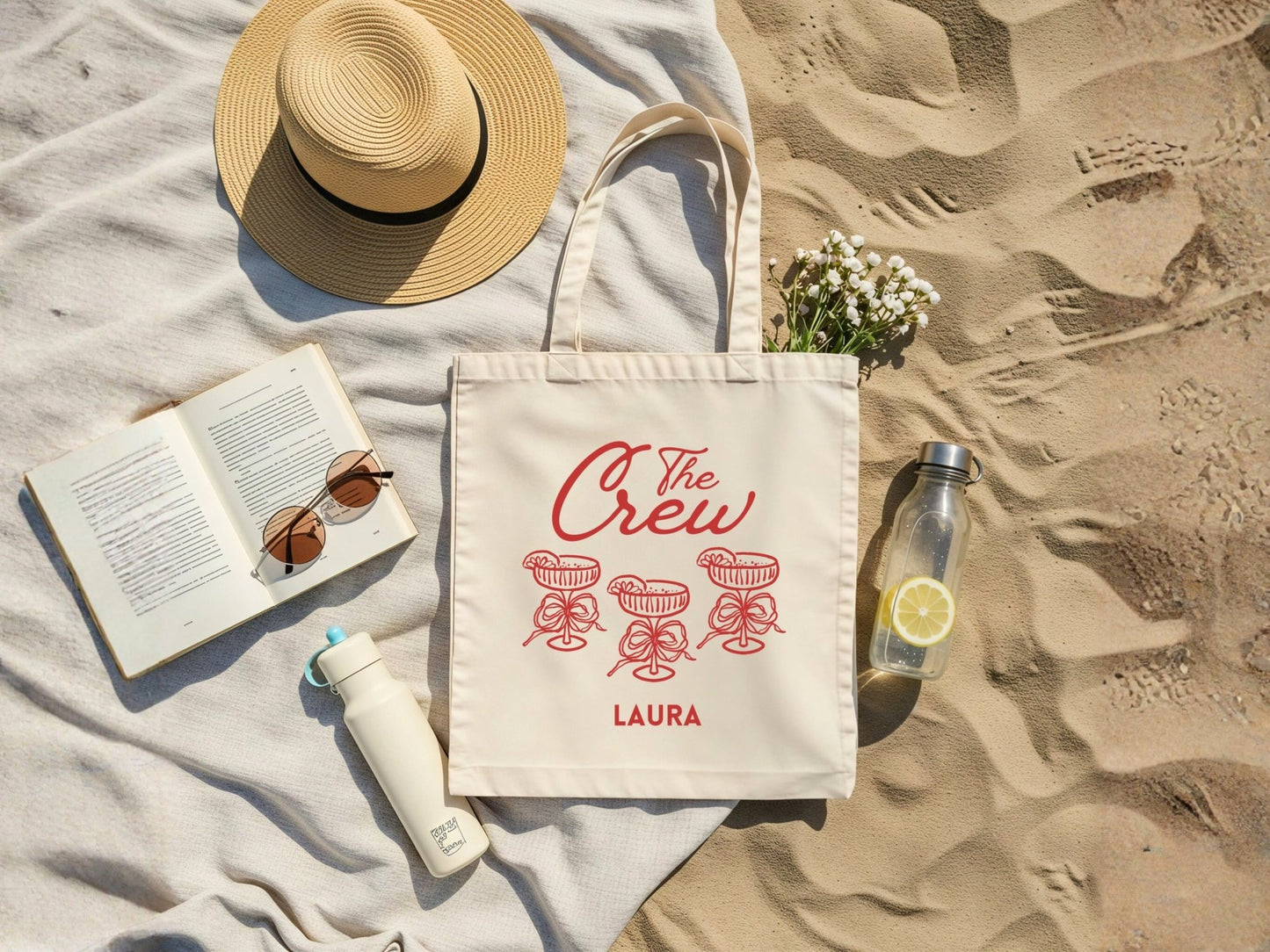 Vintage JGA Tasche personalisiert für Braut und Crew - Braut Crew Shop