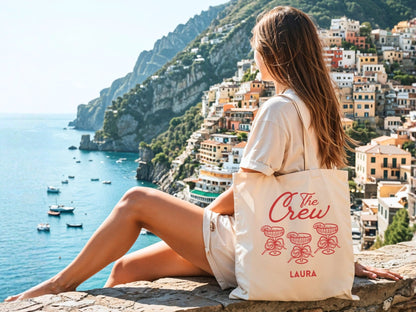 Vintage JGA Tasche personalisiert für Braut und Crew - Braut Crew Shop